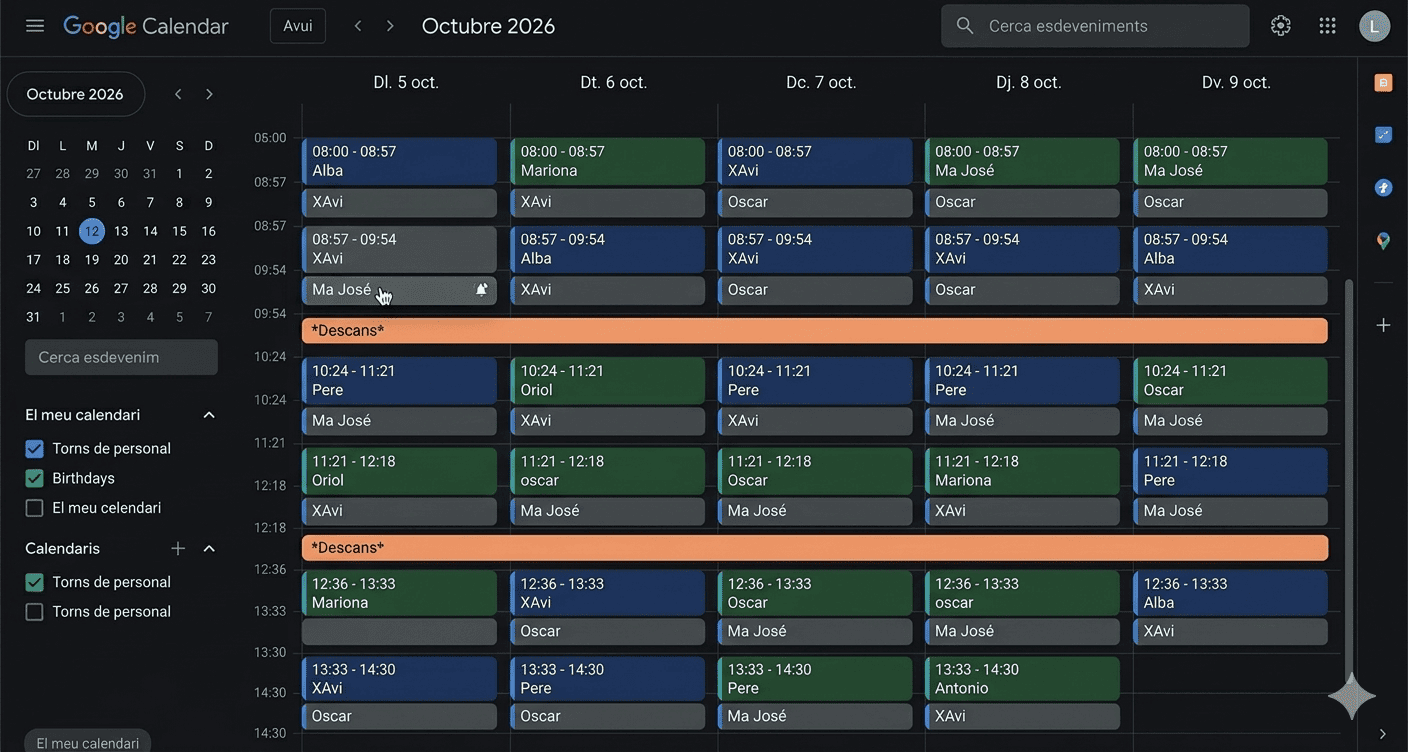 Google Calendar il·lustració