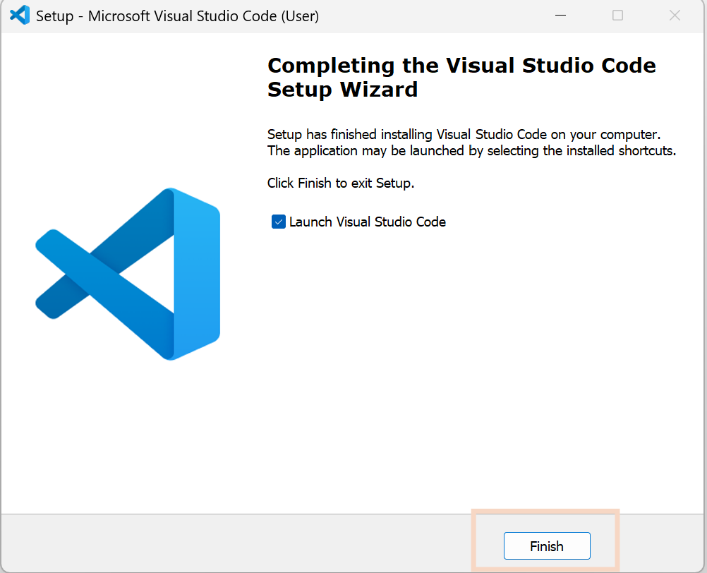 Instal·lació VS Code completada