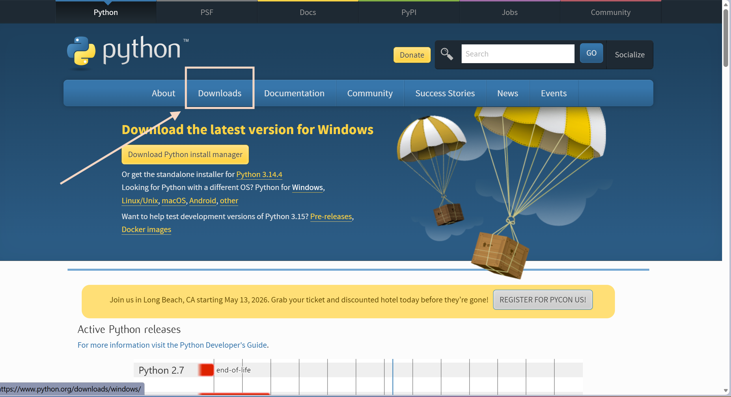 Web oficial Python