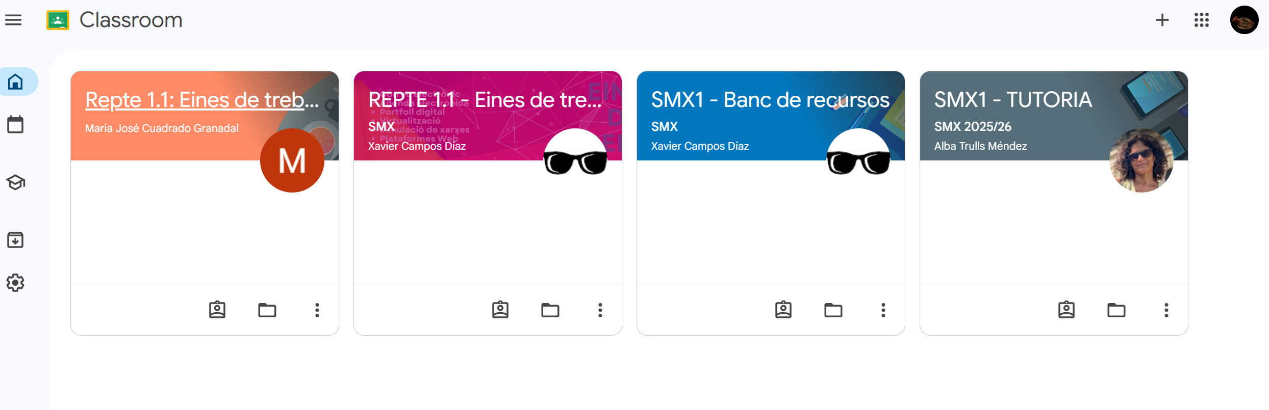 Google Classroom - captura de pantalla