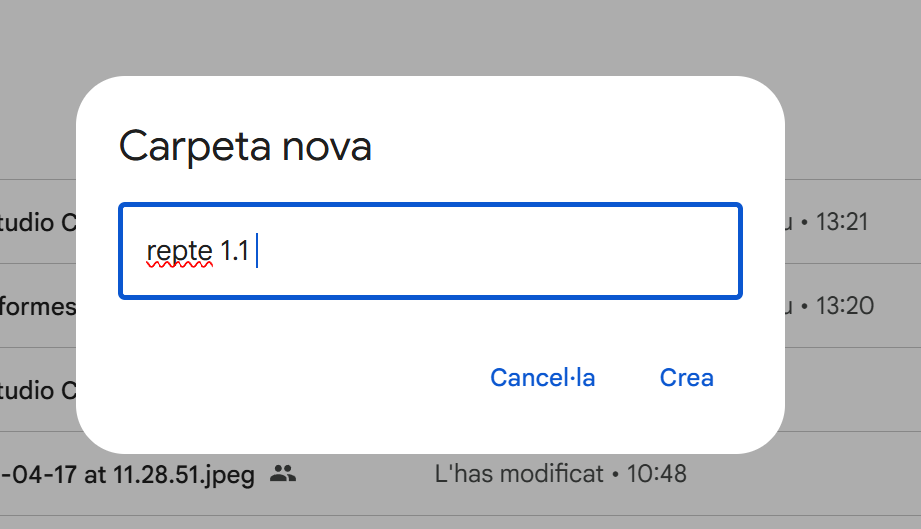 Definició taxonomia Google Drive