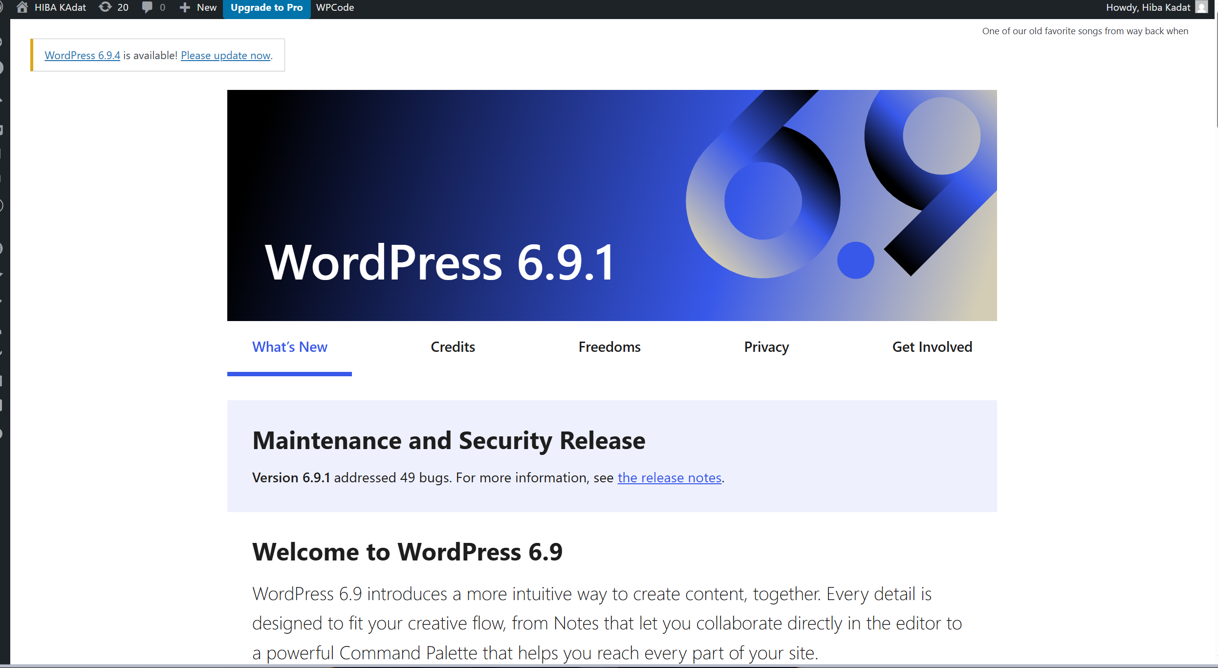 Formulari d'inici de sessió WordPress