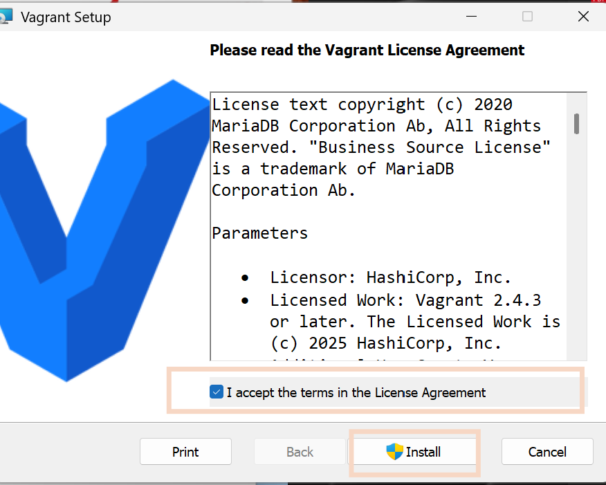Instal·lació Vagrant pas 2