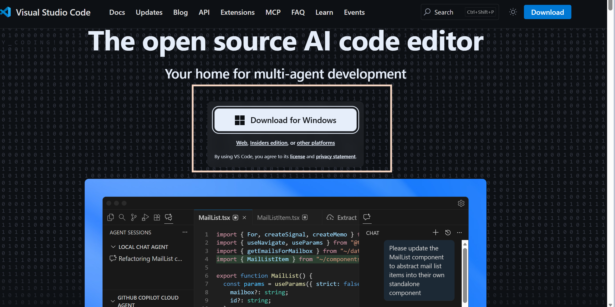 Web oficial VS Code