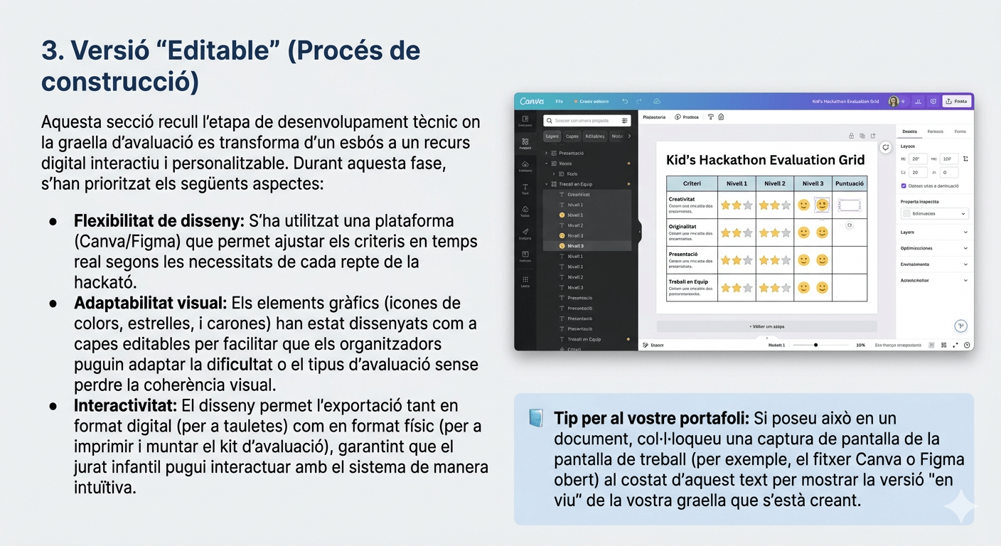 Versió editable — construcció de la taula