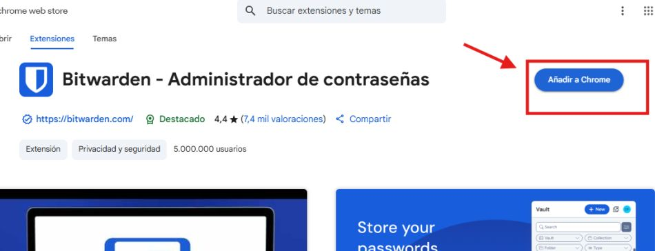Instal·lació de Bitwarden