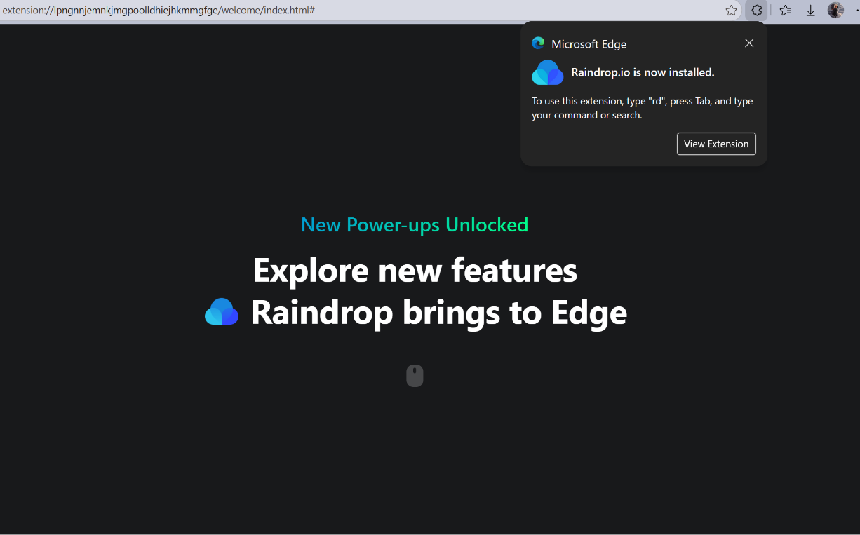 Pàgina oficial de descàrregues de Raindrop.io