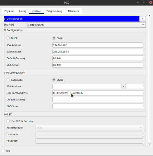 Configuració trunk