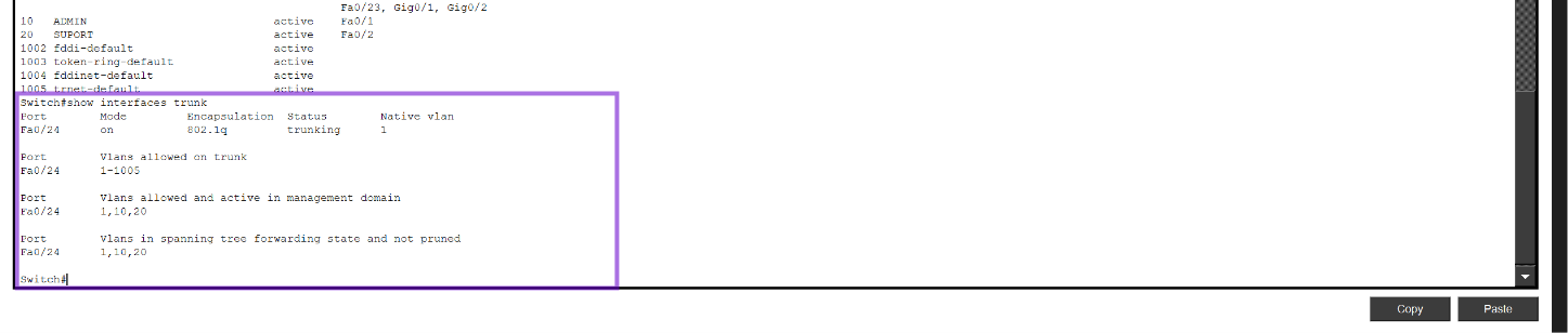 show vlan brief SW2