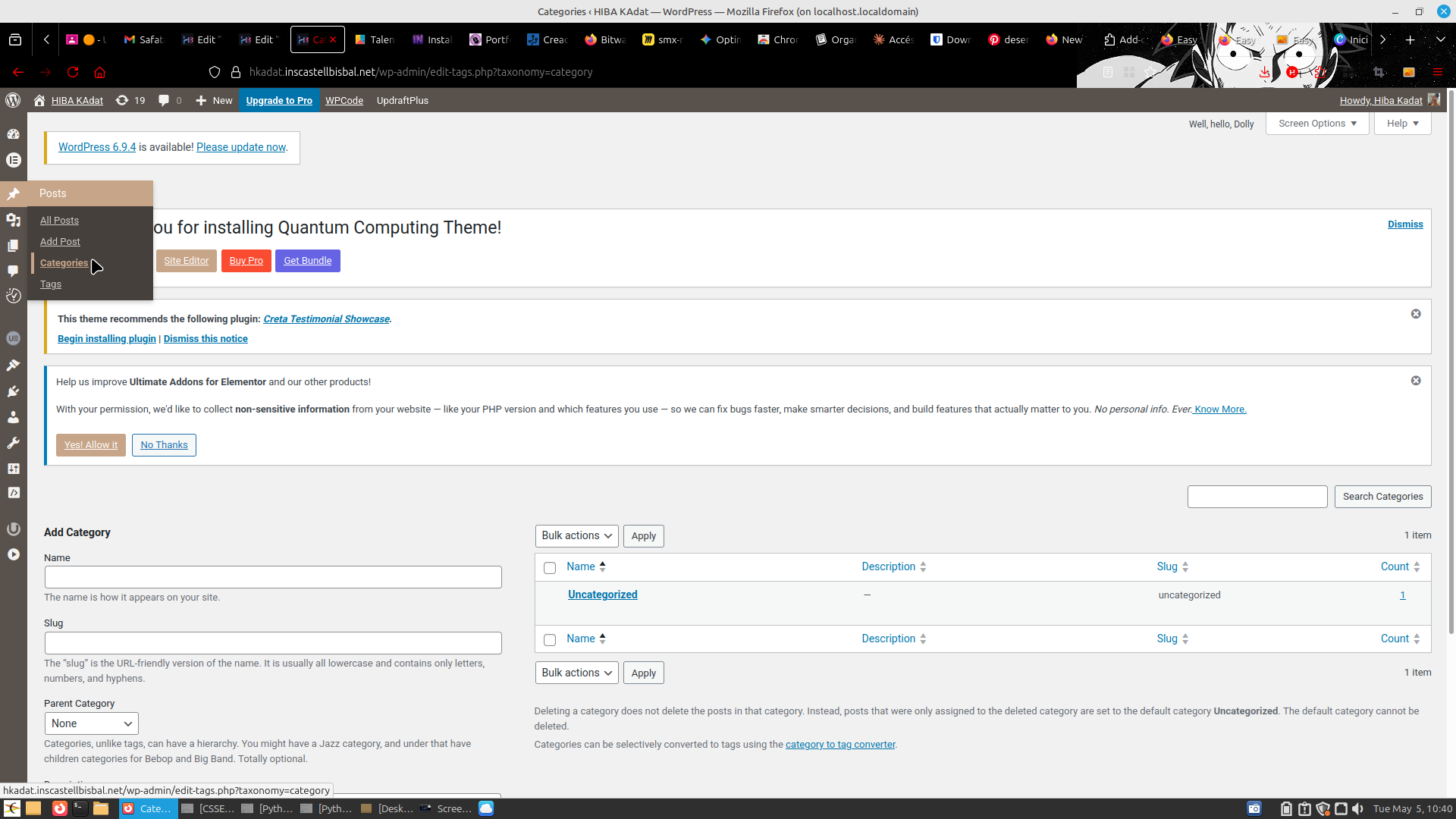 Estructura de categories i etiquetes a WordPress