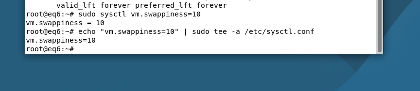Swappiness Debian