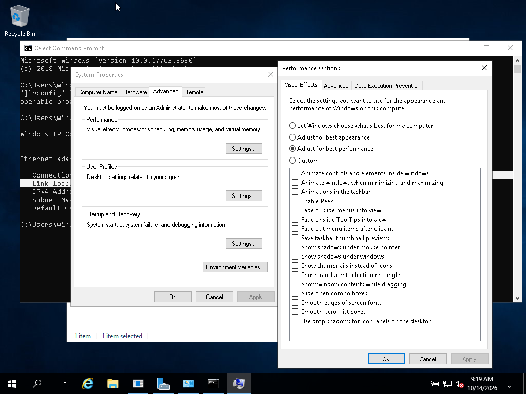 Win10 performance