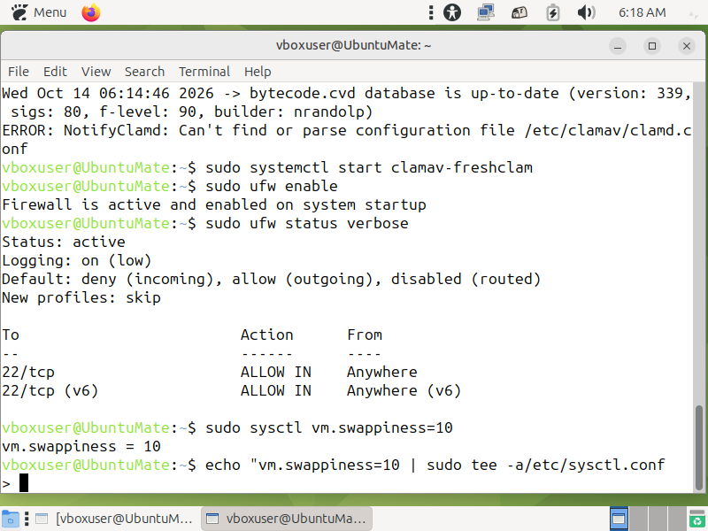 Ubuntu swappiness